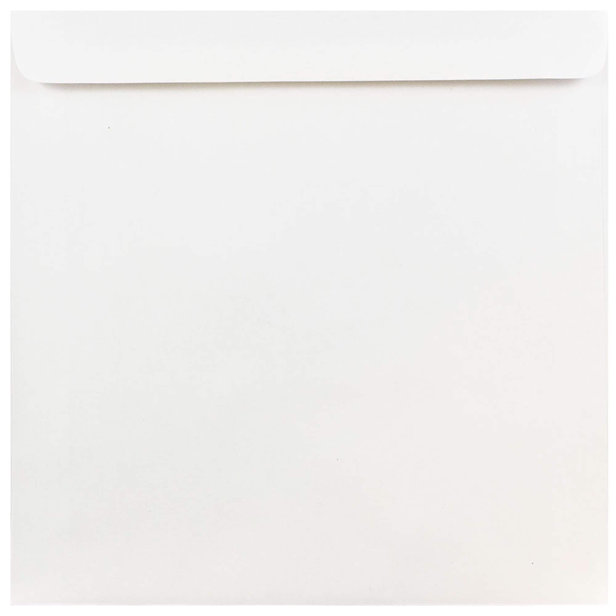 JAM Paper 9" x 9" White Square Invitation Envelopes